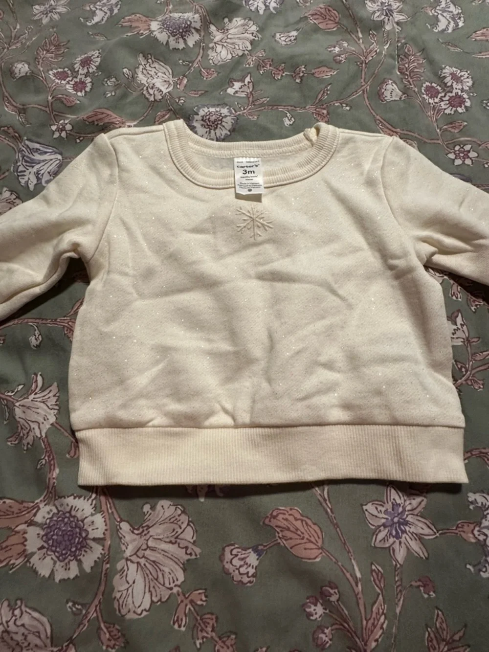 Baby Snowflake Sweatshirt 3M- NWT